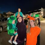 Angeline Quinto Instagram - Sylvio's first trick or treat here in U.S 👶 Super saya parang mas nag enjoy ako kasama ang Broccoli at eggplant ko😂 Happy Halloween🎃👻 Holliwood- California