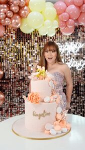 Angeline Quinto Instagram - Chapter 34. Thank you sweet people. Thank you, Lord🫶🏻 🎈 @getgiftedph 🎂 @honeyglazecakes