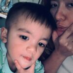 Angeline Quinto Instagram - Good night my bulilit 🫶🏻👶 😴 @babysylvio 😘