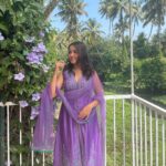 Anikha Instagram - never reach🪻 @arsignatureofficial absolutely in love with this outfit. thank you so muchhhh💜