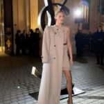 Anja Rubik Instagram - About last night. @ysl @anthonyvaccarello Men’s Winter 24 #saintlaurent #ysl #parisfashionweek #winter24 #paris Bourse de Commerce - Pinault Collection