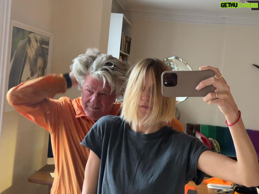 Anja Rubik Instagram - My hair whisperer ✂️💇♀️ @hairbychristiaan
