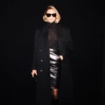 Anja Rubik Instagram - “It’s sophisticated. It’s what you need for the day and what you’d dream to be for the night” - Catherine Deneuve @ysl @anthonyvaccarello Ph. @sofiamalamute #fashionweek #parisfashionweek #fw23 #paris #chic #saintlaurent #ysl
