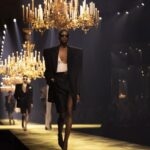 Anja Rubik Instagram - “It’s sophisticated. It’s what you need for the day and what you’d dream to be for the night” - Catherine Deneuve @ysl @anthonyvaccarello Ph. @sofiamalamute #fashionweek #parisfashionweek #fw23 #paris #chic #saintlaurent #ysl