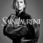Anja Rubik Instagram - @ysl @anthonyvaccarello by @graysorrenti 🖤