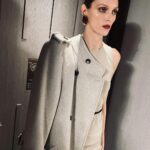 Anja Rubik Instagram - About last night. @ysl @anthonyvaccarello Men’s Winter 24 #saintlaurent #ysl #parisfashionweek #winter24 #paris Bourse de Commerce - Pinault Collection