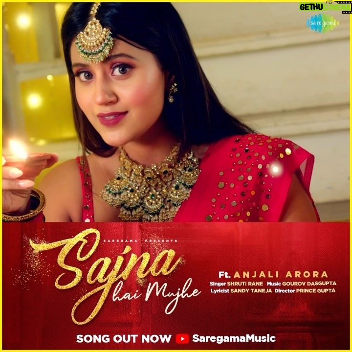 Anjali Arora Instagram - Sajna out nowππβ€οΈ #sajna #anjalians #anjaliaroraarmy Get ready for all the glam with #SajnaHai. Song out now on Saregama Music YouTube Channel π Original Singer : @asha.bhosle Original Lyricist : Ravindra Jain Original Music Director : Ravindra Jain @anjimaxuofficially @gourovdasgupta @i_am_princegupta @shrutiraneofficial @Pinkymiadasani_peacock @Sandy.taneja @saregama_official #Saregama #SaregamaMusic #AnjaliArora #ShrutiRane #AnjaliAroraFans #Anjalians #AnjaliAroraGang #AnjaliGang #TeamAnji