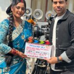 Anjana Singh Instagram – Ganpati Bappa Morya 🙏🏻🧿
#newfilm 
#muhurat 
After long time working with @manjulthakurofficial Sir
#blessed