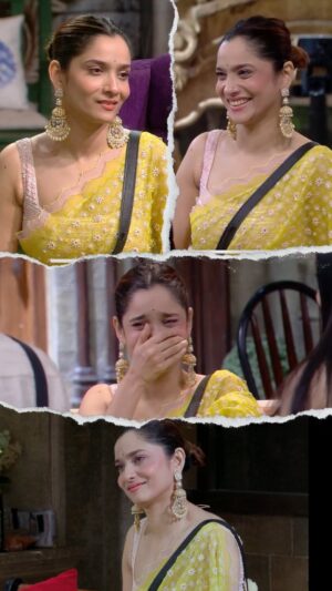 Ankita Lokhande Instagram - Every house has its favorite, and clearly Ankita is the choice here 😉💛 

Credits:-
👗 @madzinlabel
💎 @vanijewels_byvaidehi
Styled by: @hemlataa9 @stylebyhemlataa
🤝 @saloni142_

@colorstv @beingsalmankhan @officialjiocinema @endemolshineind 

#AnkitaLokhande #Ankita #AnViInBiggBoss #BiggBoss #BB17 #DilDimaagAurDum #Colors #SalmanKhan #JioCinema