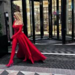 Anna Sedokova Instagram - Lady in red.. Make up and photo @makeup_kallasova Hair @elenaball19 Bodysuit and more @voronovanton ❤️ Ritz