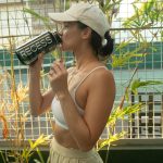 Anne Curtis Instagram - If you can’t perform, japorms in @our.recess 🎾 I just might be taking up a new sport this year. Wearing RECESS everything. • Double time skirt - chai • Ace bra - chalk • Scrunch sock - snow • RECESS Nalgene Bottle 📷 @luisruizzzz