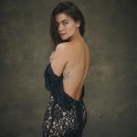 Anne Curtis Instagram - In the beginning it was all black and white. +1 this month and it’s been amazing so far. Freckles and all. 🤍🖤✨🧚 Thank you @bjpascual for capturing these 🥹 and @glademirechavarre and her team for miraculously making this dress 🧚‍♀️ and my mamangs for ever @santiagoraymond @robbiepinera for making me look and feel beautiful ✨