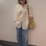 Anne Nakamura Instagram - 🌱🌀⚡️ @taigatakahashi / Shirt @jacobcohen_official / Denim @loewe / Bag Old celine / Shoes