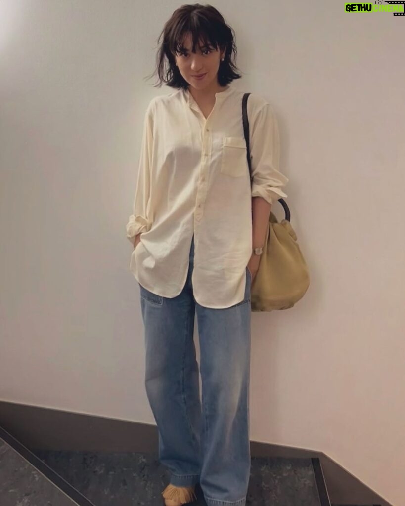 Anne Nakamura Instagram - 🌱🌀⚡️ @taigatakahashi / Shirt @jacobcohen_official / Denim @loewe / Bag Old celine / Shoes