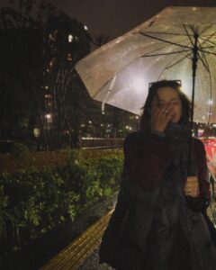 Anne Nakamura Instagram - ☔️🌧️🌃🤹🏻 @moorer_official / Vest @lemaire_official / Bottom @repossi / 💍