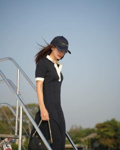 Anne Thongprasom Instagram - หนีฝุ่นกรุงเทพ 😍 … Ready for a good new day in Tommy Hilfiger Polo Shirt Dress. Have a lovely day ka :) #TommyHilfiger #TommyHilfigerTH @tommyhilfiger Sea Of Love Pattaya