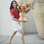 Anne Thongprasom Instagram - ช่วงนี้เน้นแต่งแดงเรียกทรัพย์😍 Celebrating Lunar New Year 2024 #PoloRalphLauren #PoloRLstyle