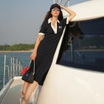Anne Thongprasom Instagram - หนีฝุ่นกรุงเทพ 😍 … Ready for a good new day in Tommy Hilfiger Polo Shirt Dress. Have a lovely day ka :) #TommyHilfiger #TommyHilfigerTH @tommyhilfiger Sea Of Love Pattaya