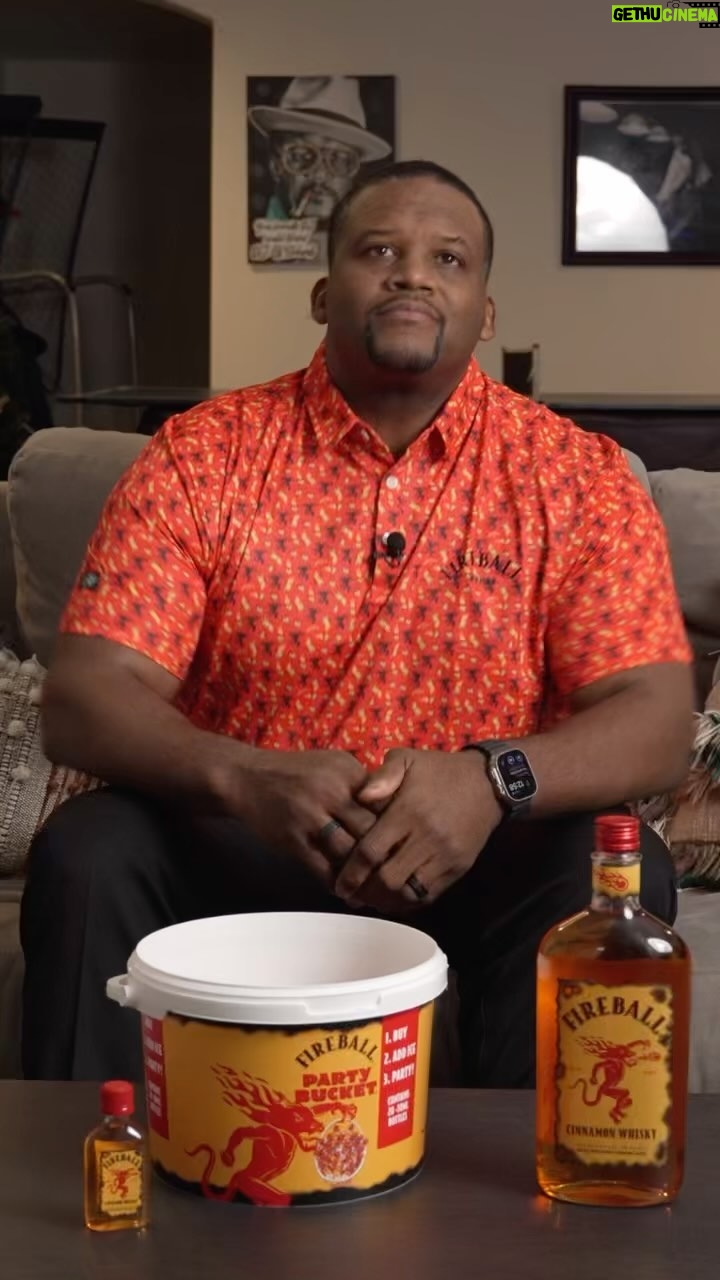 Anthony 'Spice' Adams Instagram - I’m tired of these refs!!!!! Glad I got with @fireballwhisky so I can Fireball The Call!! Now we can throw the flag and take a shot of that sweet cinnamon delight!! #ad21+