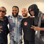 Anthony Anderson Instagram - Minding my business in Saudi and look who I bump into. @postmalone @amirkingkhan I walk into a dressing room and @shaolindaillest and crew started chanting “whoop Dat trick” Our art is amazing. It traverses the world and connects us all! Thanks for the hook up @saud.013 and Post you put on a great f*cking show! #saudi #justakidfromcompton #huskyandhandsome #acbarbeque Riyadh Season Boulevard