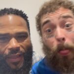 Anthony Anderson Instagram - Minding my business in Saudi and look who I bump into. @postmalone @amirkingkhan I walk into a dressing room and @shaolindaillest and crew started chanting “whoop Dat trick” Our art is amazing. It traverses the world and connects us all! Thanks for the hook up @saud.013 and Post you put on a great f*cking show! #saudi #justakidfromcompton #huskyandhandsome #acbarbeque Riyadh Season Boulevard
