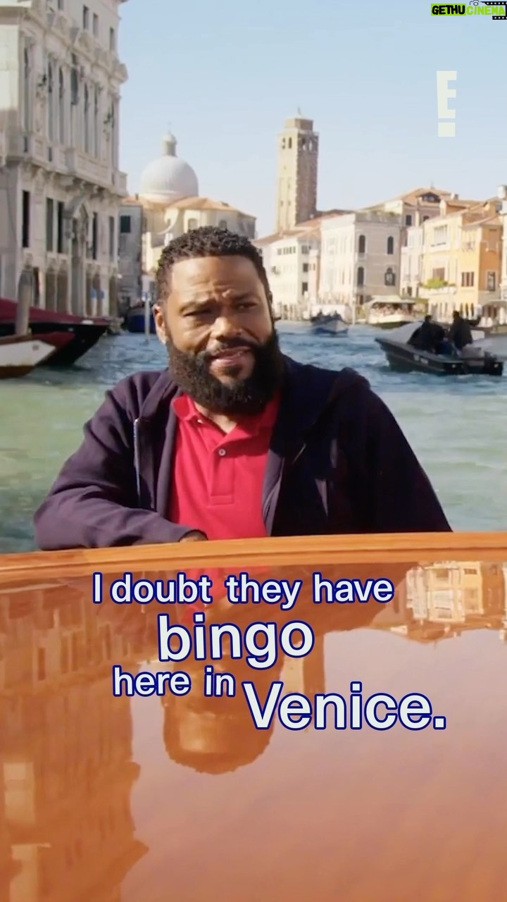Anthony Anderson Instagram - Honestly rude of Venice to not have bingo 😂 We’re headed to the Floating City on #Trippin’ with @anthonyanderson and @theofficialmamadoris Thursday at 10/9c!