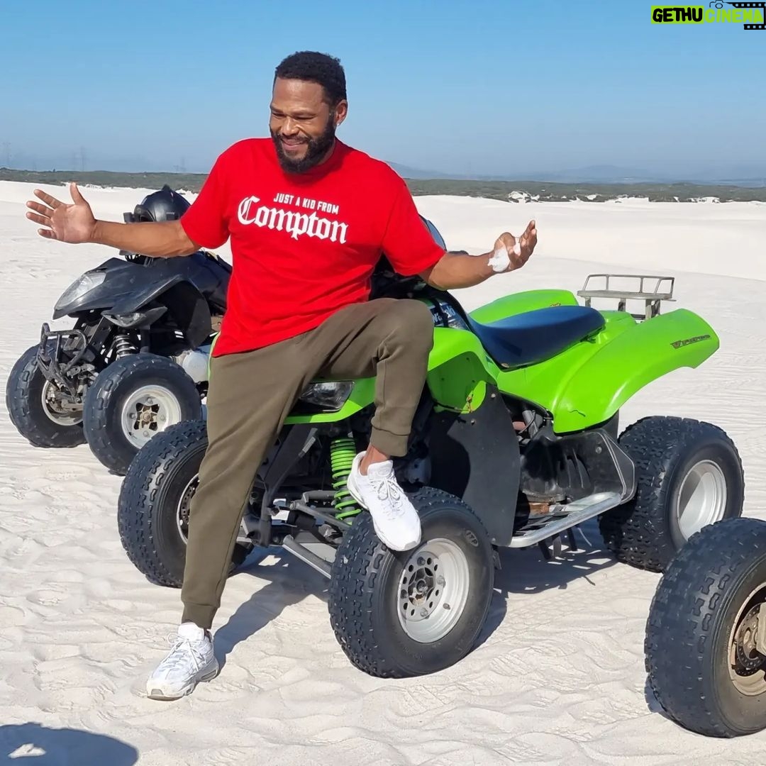 Anthony Anderson Instagram - #atlantisdunes with a kid from compton Atlantis Dunes