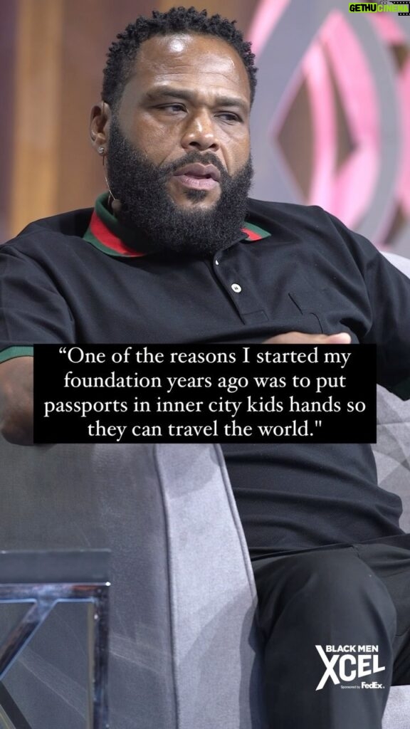 Anthony Anderson Instagram - Anthony Anderson, at Black Men XCEL, passionately discussed his foundation's mission. Let's inspire our inner city kids to explore the world, broaden their horizons, and create global connections. It's not just travel; it's a pathway to a bigger, brighter future. #BMXCEL