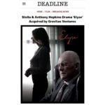 Anthony Hopkins Instagram - December 4, 2020 Theatrical and On-demand release. Thank you Gravitas Ventures, UTA, Dante Spinotti and everyone that worked with us. Proud of my wife, Stella.