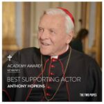 Anthony Hopkins Instagram - Thank you to the Academy of Motion Picture Arts and Sciences. It is a great honor to be nominated. #TheAcademy #Oscars #TheTwoPopes #Netflix