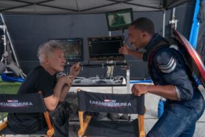Anthony Mackie Instagram - When Harrison Ford tells you  how kicking ass should look, you listen! LoL… Thanks for the on set wisdom and laughs my friend! 
Can’t wait to do it again… Marvel Studios’ Captain America: Brave New World in theaters May 3, 2024