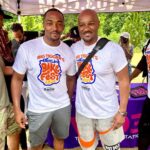 Anthony Mackie Instagram - What a great time to celebrate giving bikes to kids! Thank you Tigger for letting me bring the @canyon out the first ride of the summer!!! Rain and all we still got our bike on. #bigtiggerfoundation #mycanyon #120milesaweekclub
