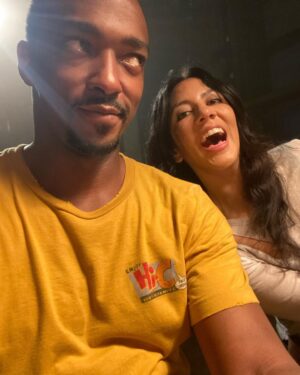 Anthony Mackie Instagram - @stephaniebeatriz really made me want to laugh every minute of everyday… thanks lady for getting twisted with me!
#twistedmetal on Peacock July 27th