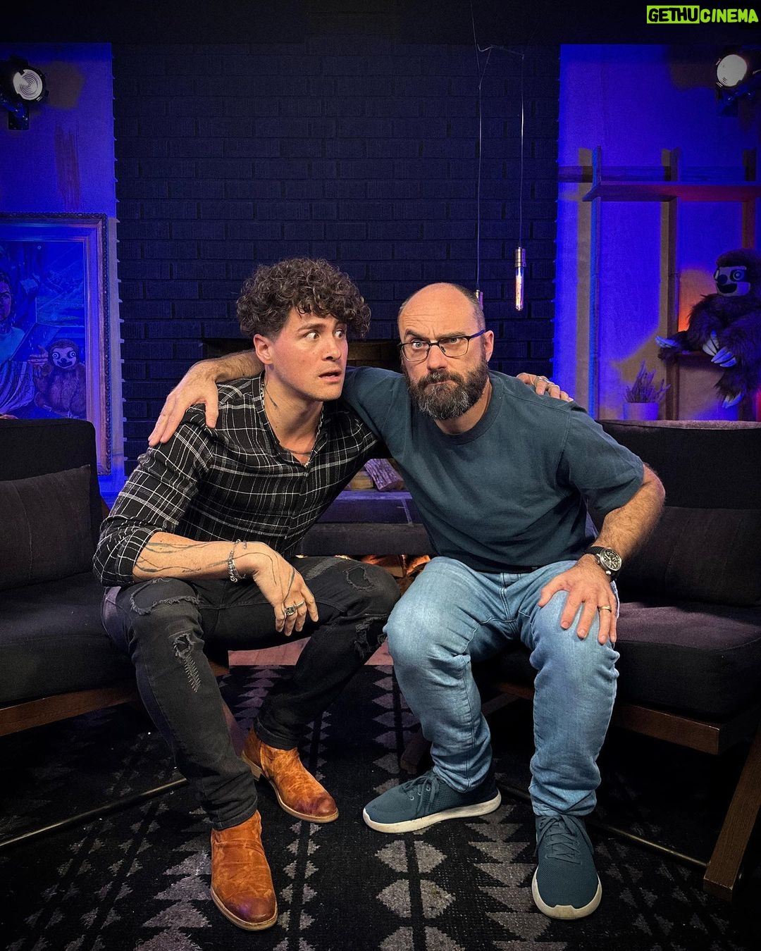 Anthony Padilla Instagram - i spent a day with VSAUCE… coming friday @electricpants