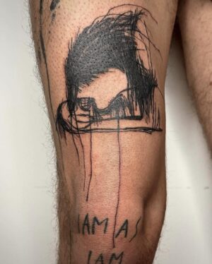 Anthony Padilla Instagram - thank you for the dose of macabre @drugacula

(paired with @duhovka.ink’s handpoke)