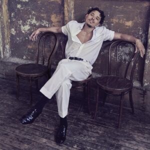 Anthony Ramos Instagram - It’s bananas to be on the cover of the @hollywoodreporter! Go check it to get the the inside scoop on my new album ‘Love and Lies’ out this summer! We got some shit 4 U! Les gooooooooo!!! 
Photographed By: @ruvenafanador
Styling: @bobbywesley 
Grooming: @queencutsnroses