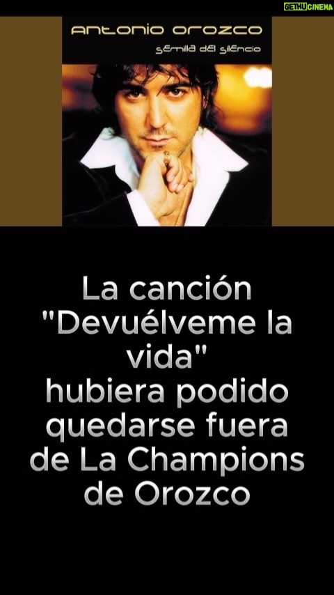 Antonio Orozco Instagram - ¿Sabías que “Devuélveme la vida” podría ahora mismo NO SER una de las favoritas de La Champions de Orozco si hace muchos años me hubiera hecho caso a mí mismo?🤯 Aquí un trocito de una entrevista que grabé en junio de 2023 en Cadena SER y donde expliqué uno de los episodios más bonitos de mi vida.❤️ *Cada día en Stories tienes un partido de La Champions de Orozco. ¿Cuáles son tus canciones favoritas que crees que estarán en la GRAN FINAL allá por el mes de mayo?✨ #lachampionsdeorozco #devuelvemelavida
