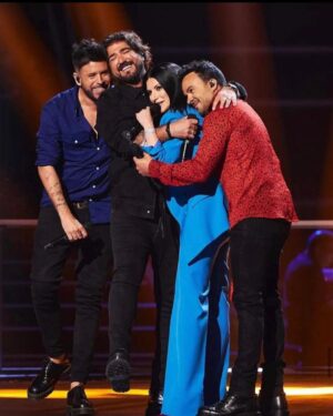 Antonio Orozco Instagram - Tengo o no tengo suerte ? Trio de ases en mi vida …. @pablolopezmusic @laurapausini @luisfonsi ❤️.