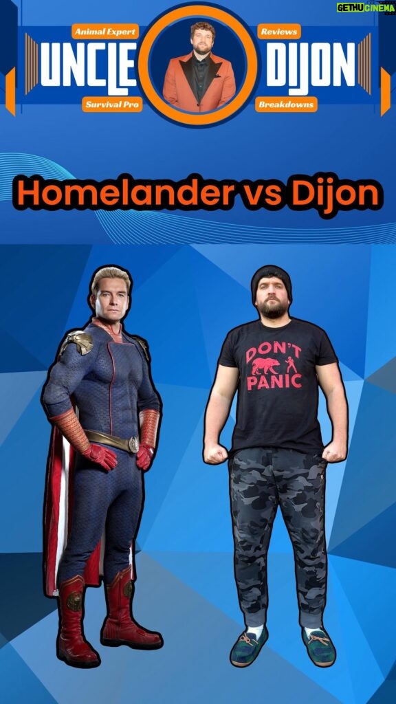 Antony Starr Instagram - Homelander vs Dijon #theboys #homelander #comedy #laugh #jokes