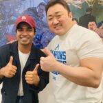 Anupam Tripathi Instagram - 마동석 선배님 🤩 So much to learn from him:-) #범죄도시3 너무 재미있게 봤고 많이 많이 응원합니다:-) #범죄도시3 화이팅👊 @donlee 🫶