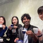 Anupam Tripathi Instagram - A cup of coffee🍀 little chitchat 🍀and lots of laughter 😃🥳😃 Thankful day of joy with friends🤩 @thinkaboutzu @wlsdud510 @j__._.__f :-)