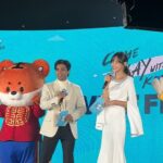 Anupam Tripathi Instagram - It was my pleasure to share the stage and learn so many more things about hosting directly from The Amazing @hyunmoahn Thank you so much 😊 for always making feel safe and give positive energy all the way . I really had such an amazing time yesterday doing MC (hosting) for the first time in my life . It is true I was nervous but really felt awesome every time I went on stage . Liveliness of stage is always keeps me going 🤩 I throughly enjoyed the whole process yesterday with my co-host @hyunmoahn :-) #kvibefesta
