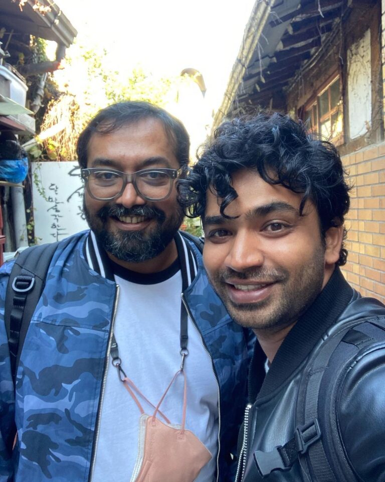 Anupam Tripathi Instagram - Simply amazing 🤩 moment for me :-) I just had an meeting with one of my favorite film director from India 🇮🇳 @anuragkashyap10 thank you sir for this short but awesome meeting with you:-)😄