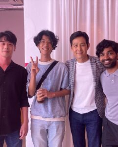 Anupam Tripathi Instagram - As always beautiful to meet and share some joyful moments with beautiful 🤩 이정재 선배님 :-) @from_jjlee Thank you for yesterday 선배님 @from_jjlee :-)