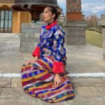 Anusha Dandekar Instagram - When I met you… beautiful Bhutan 🇧🇹❤️ Love Princess Kira 👑☺️ Thank you @pemakobhutan for dressing me in your gorgeous traditional dress 👘💙