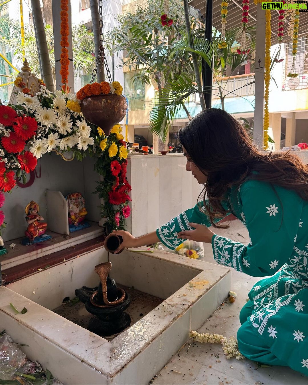 Anushka Sen Instagram - Mahashivratri π§Ώπ