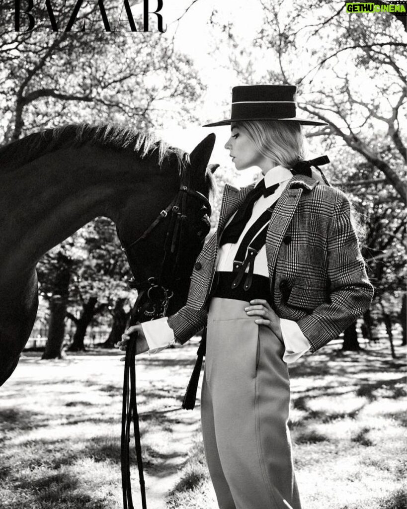 Anya Taylor-Joy Instagram - One of my absolute favourite days. Thank you to my costar and new love Eddie the stallion and to @bazaaruk , and this incredible team…. @georgesantoni let’s do this all the time :) Woman of the Year…. What a trip 🙈🥰Thank you to you all for your support, it means the literal world