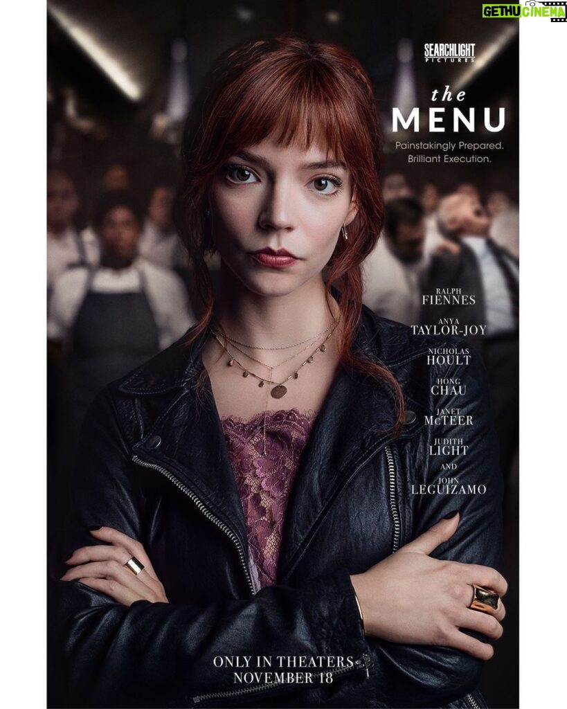 Anya Taylor-Joy Instagram - 🫦This one has teeth 🫦 Can’t wait to share it with everyone, we truly had a scrumptious time 🍔 Only in cinemas this November, #themenufilm