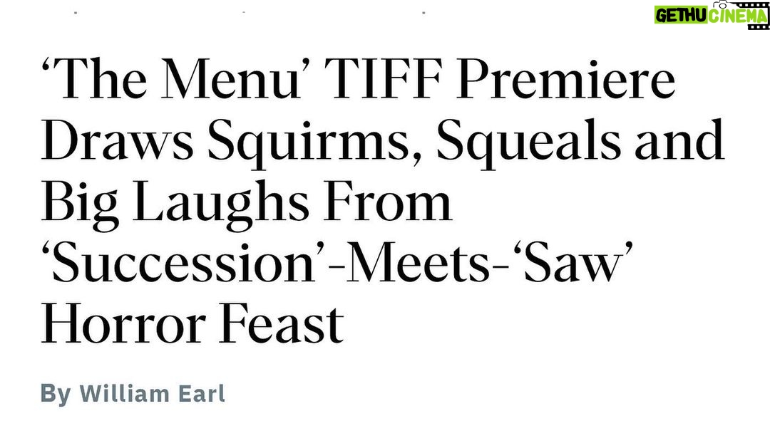 Anya Taylor-Joy Instagram - So proud of my @themenufilm family for our premiere at TIFF yesterday. Glad scotty could beam me in… despite looking like an Orwellian nightmare 😹🫣 Thank you to everyone who attended and can’t wait to relish this dish with you all in person soon :) BESOS!
