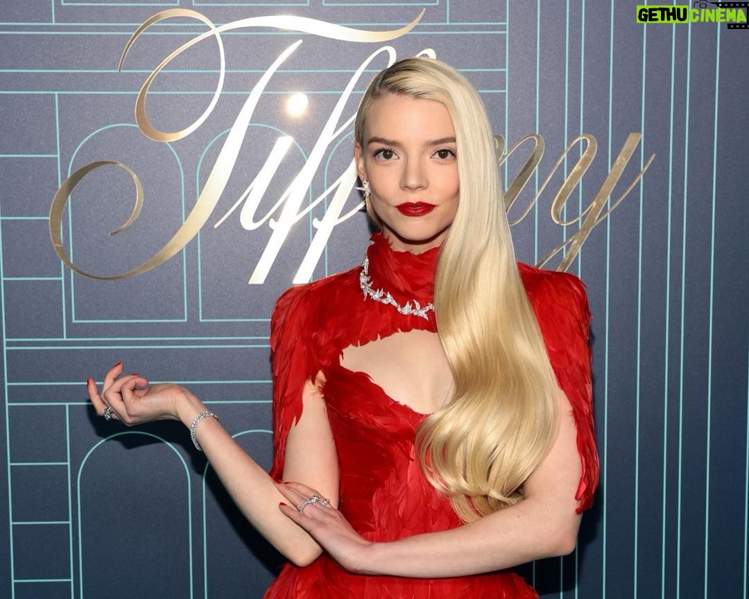 Anya Taylor-Joy Instagram - π₯ππ₯ A sparkling evening celebrating the reopening of #thetiffanylandmark β¦ thrilled to be there with family and wearing pieces from the stunning Bird On A Rock collection. Felt like I was flying all night πβ¨ Thank you!